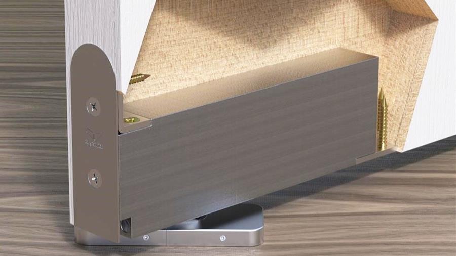 L'installation des portes pivots