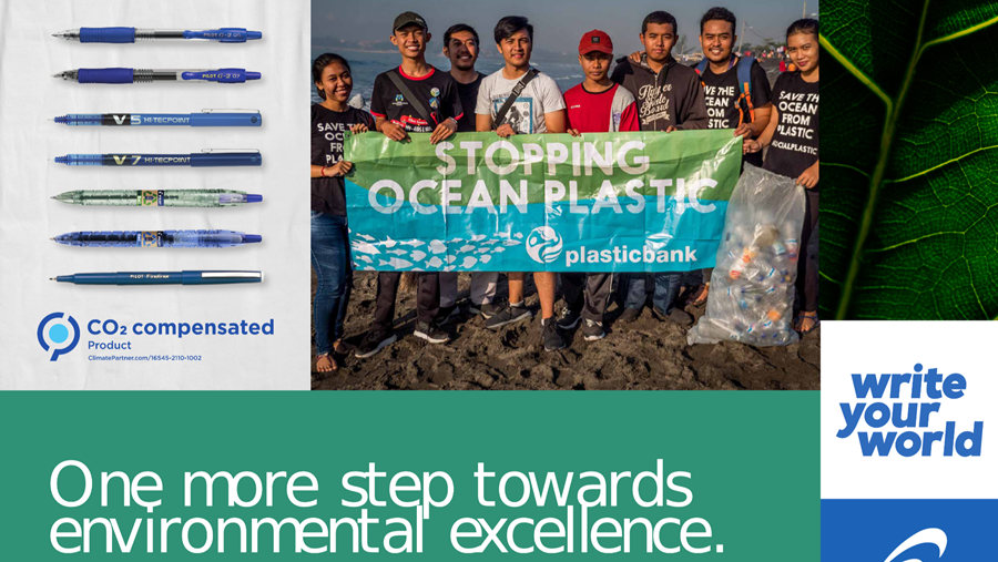 BEGREEN : des stylos composée de plus de 70% de plastique recyclé