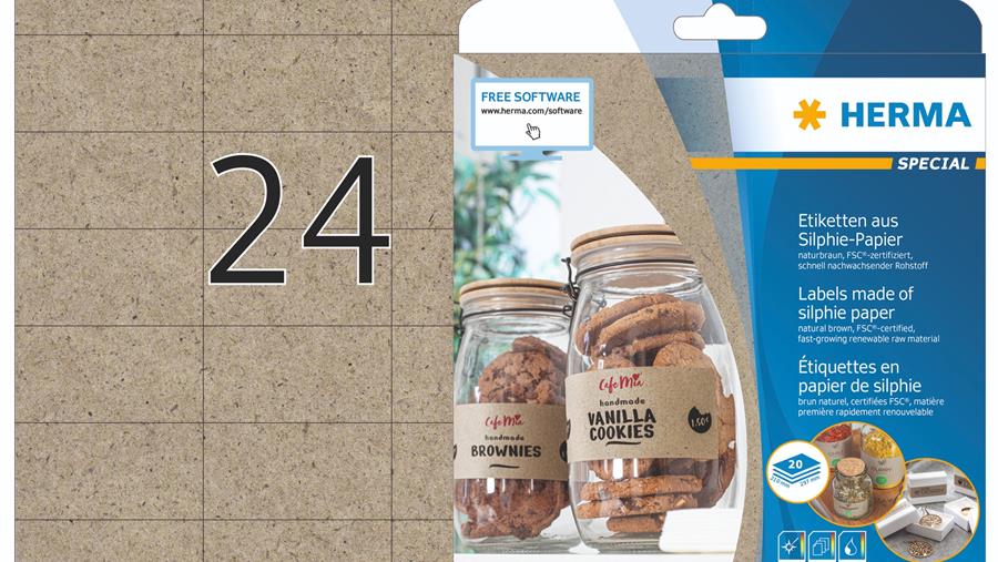 Etiquettes Herma en papier de silphie
