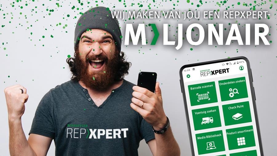 "REPXPERT Miljonair"-actie in België, Nederland en Luxemburg