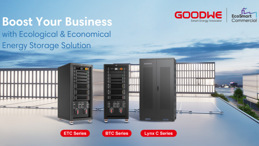 GoodWe lance des onduleurs hybrides avec solution de stockage d'énergie jusqu'à 100 kW