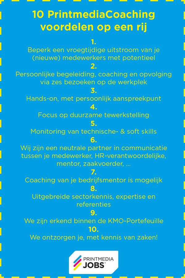 PrintmediaCoaching: Duurzaam tewerkstelling!