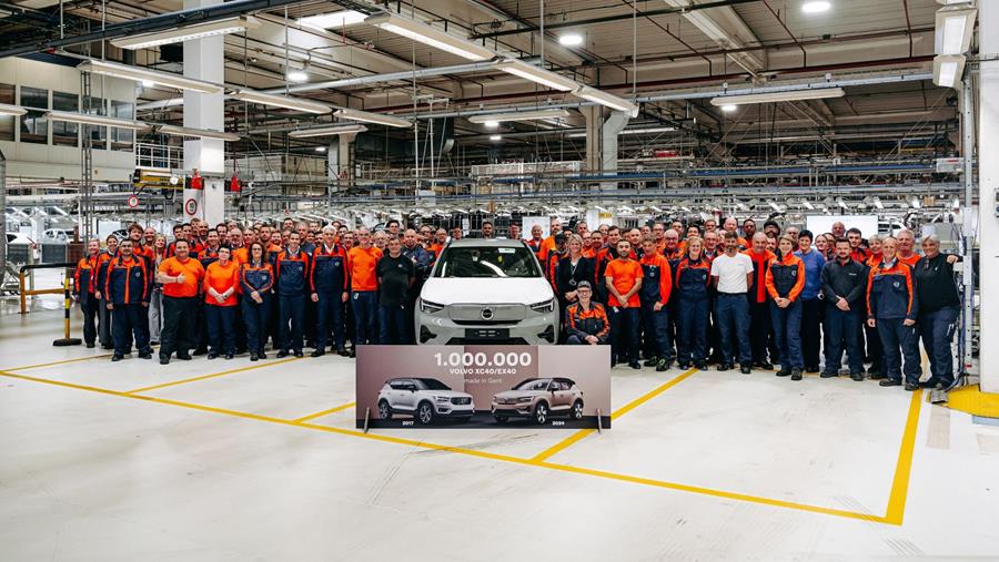 Volvo Car Gent fête le millionième XC40/EX40