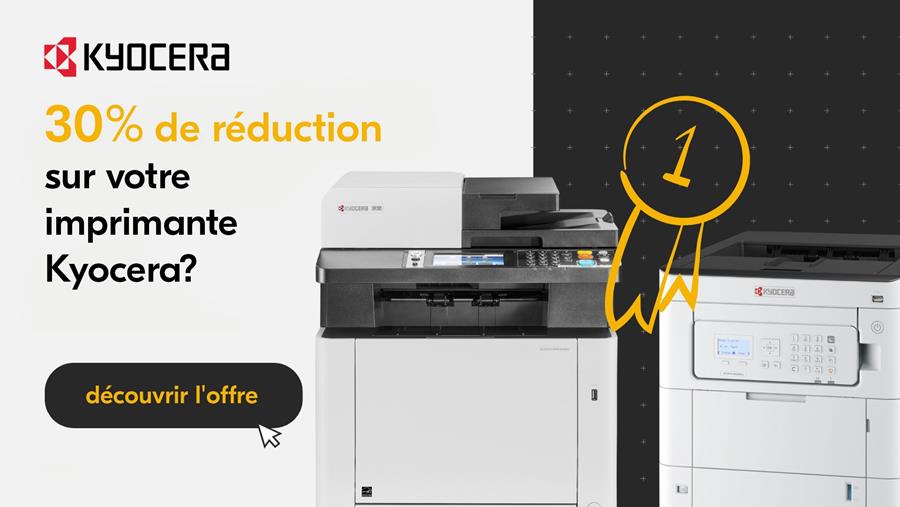 30% de réduction sur votre imprimante Kyocera ?