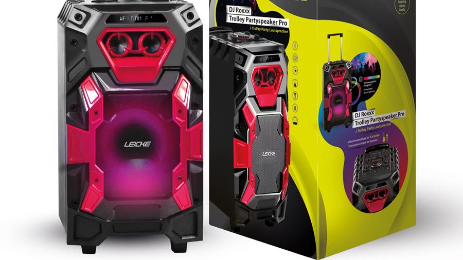 Enceinte de fête Leicke DJ Roxxx Trolley Pro