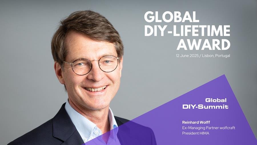 Reinhard Wolff ontvangt Global DIY-Lifetime Award 2025