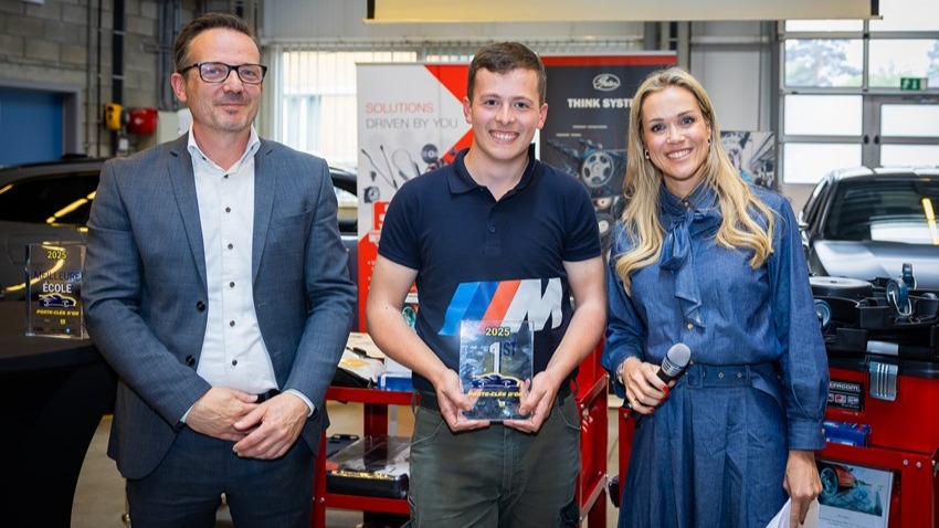 Batiste Bertrand de l’Institut des Arts et Métiers Virton remporte le Porte-Clés d’Or 2025