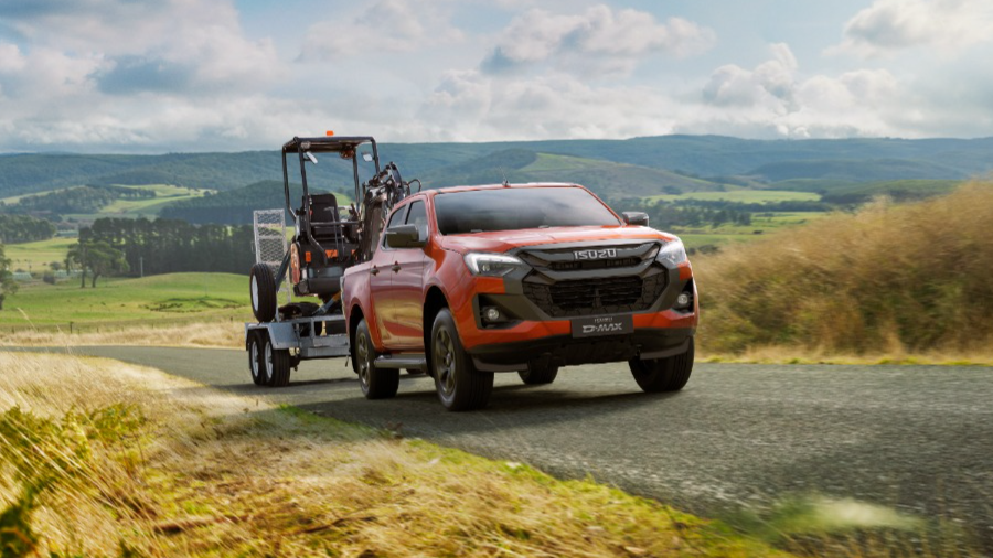 Ladingzekeren met je ISUZU D-MAX en aanhangwagen.