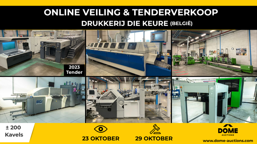 Online veiling & Tender - Drukkerij Die Keure (BE)
