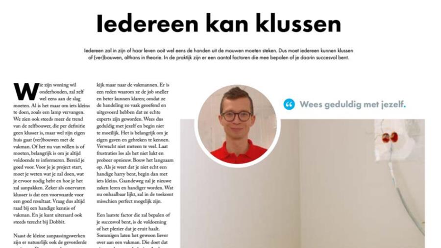 IEDEREEN KAN KLUSSEN